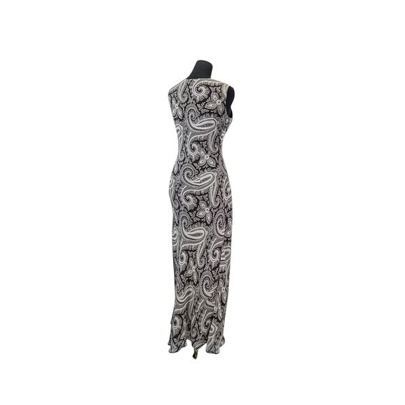 Eddie Bauer Paisley Sleeveless Maxi Dress - Size Medium - Picture 5 of 10